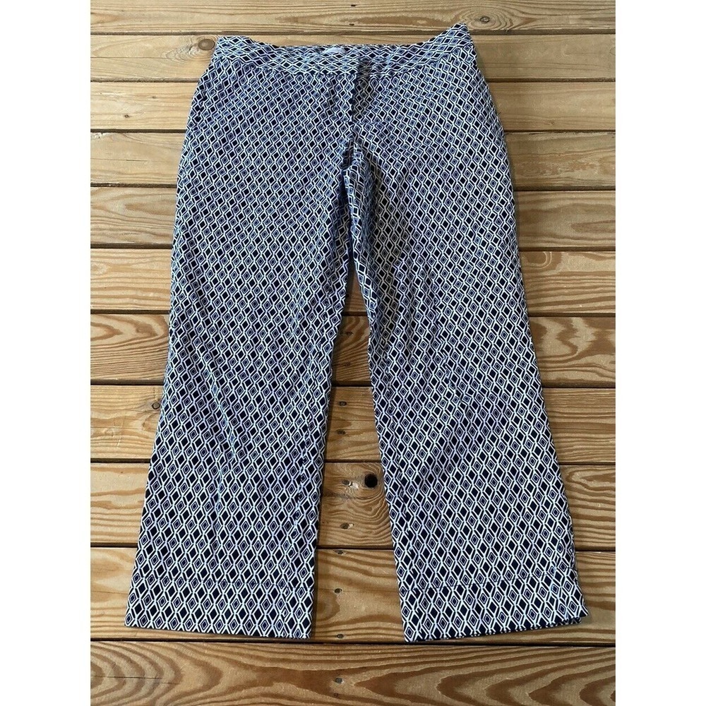 Laundry Shelli Segal Patterned Dress Pants Size 4 Women’s Black
